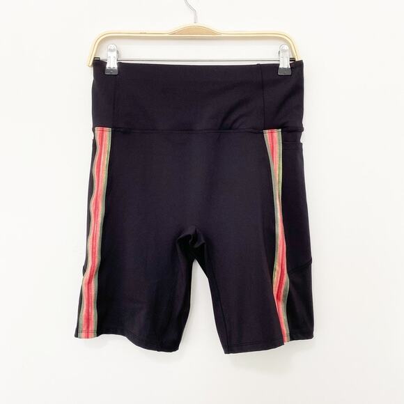 Soulgani Rainbow Stripe Biker Shorts Size Medium - Picture 1 of 5